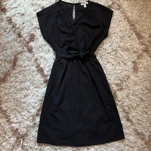 Black V-Neck Dress
